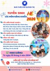 Thông báo Tuyển sinh các môn năng khiếu hè 2026